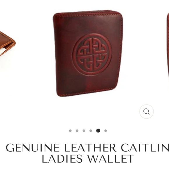 Lee River Red Genuine Leather Ladies Wallet - Picture 4 of 6